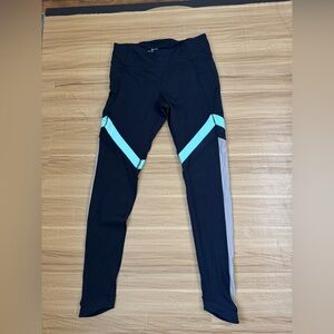 Under Armour Womems Leggings with Blue and Gray Accents